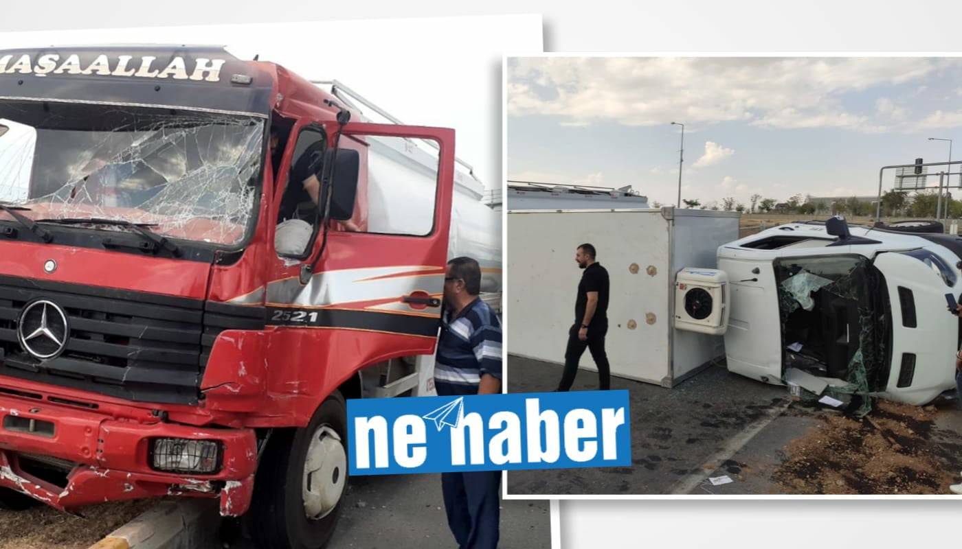 Siirt – Batman Yolunda tanker ile kamyonet çarpıştı: 1 ağır yaralı