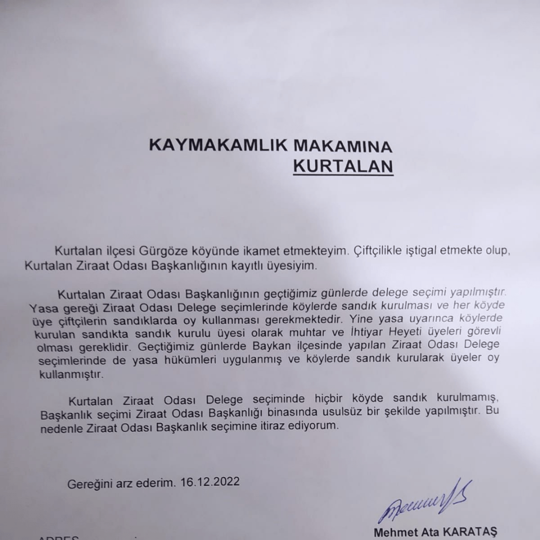 Kurtalan Ziraat Odası Başkanlığı Seçiminde Neler Oldu?