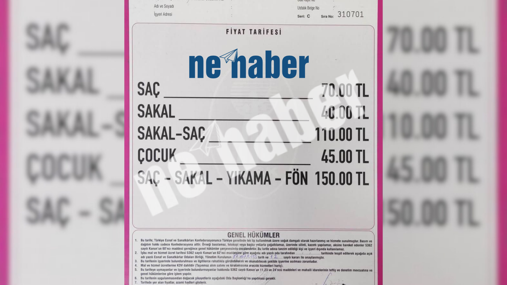 Siirt’te Tıraş Fiyatlarına Zam Geldi