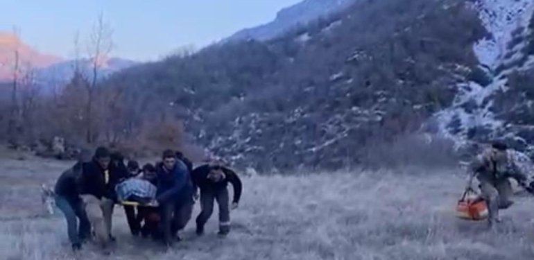 Domuz Sürüsü Saldırdı, Uçurumdan Düştü: Helikopterle Hastaneye Ulaştırıldı