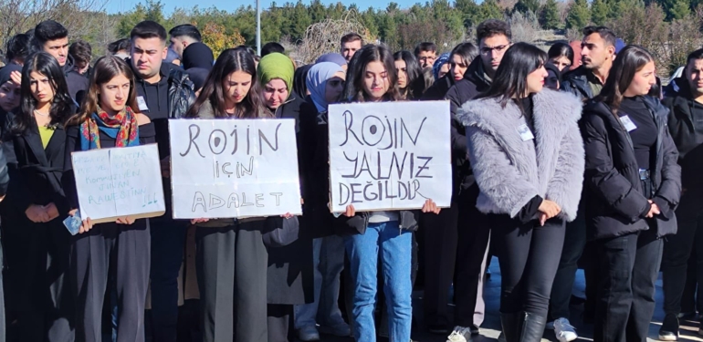 Dicle Üniversitesinde Rojin Kabaiş İçin Açıklama: “Bu Cinayet Karanlıkta Kalamaz”