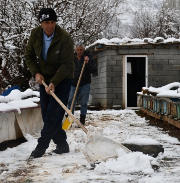 ARICILARIN KIŞ MESAİSİ SÜRÜYOR