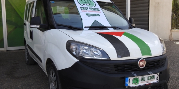 600 Bin Liralık Aracını Gazze’ye Bağışladı