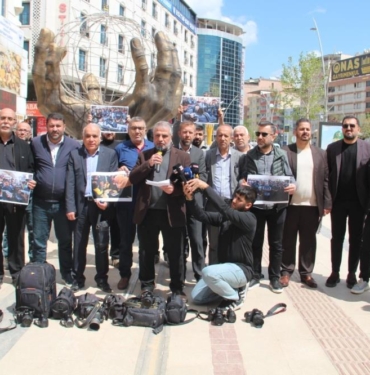 Gazetecilerden Gazze’de Meslektaşlarının Katledilmesine Tepki batman
