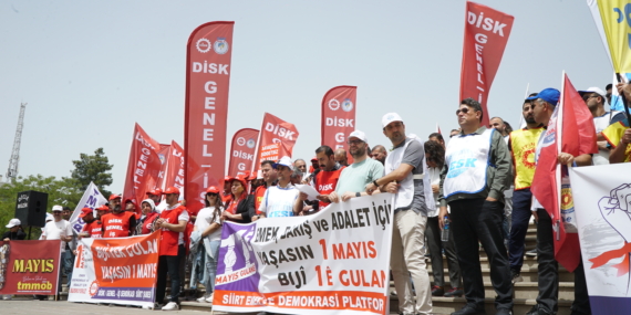 Siirt’te 1 Mayıs Kutlandı: “Savaşa Değil, Emekçiye Bütçe”