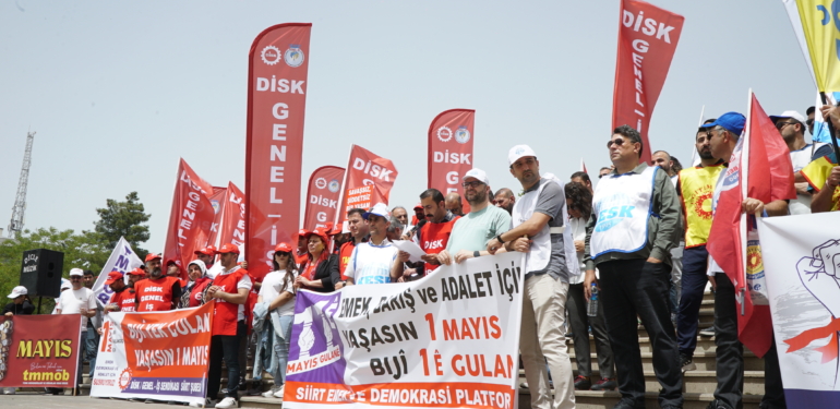 Siirt’te 1 Mayıs Kutlandı: “Savaşa Değil, Emekçiye Bütçe”