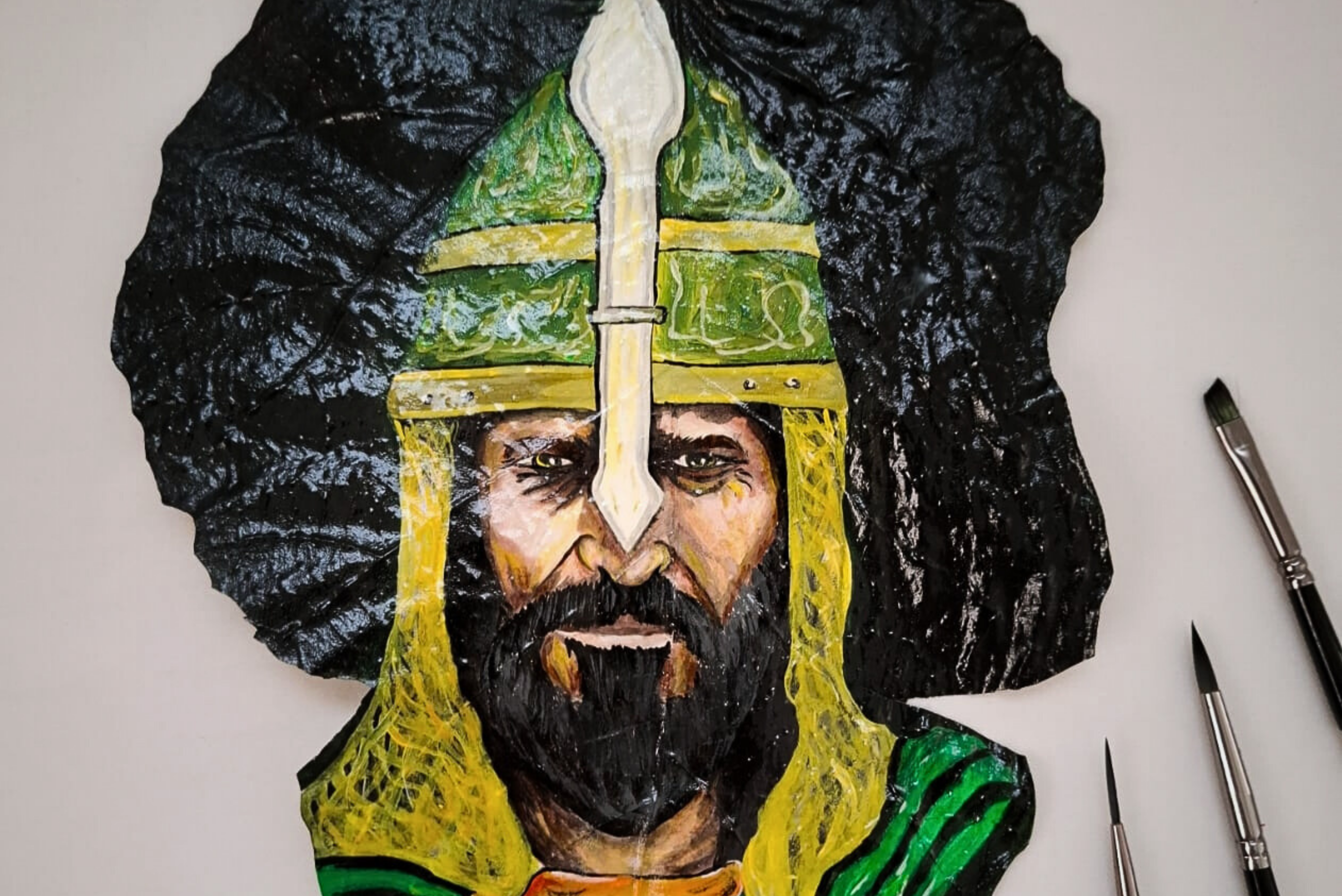 Geleneksel Dokulara Sanat Dokunuşu: Halı ve Puşi Tuval Oldu