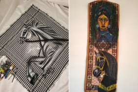 binefş inan Halı ve Puşi Tuval Oldu