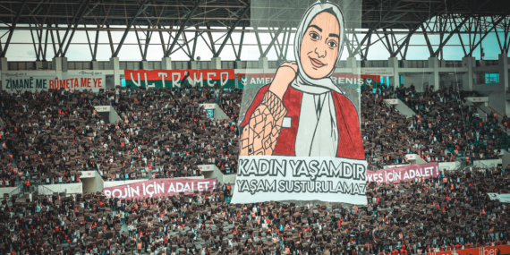 Tribünler Bu Kez Rojin İçin Seslendi: “Kadın Yaşamdır, Yaşam Susturulamaz”