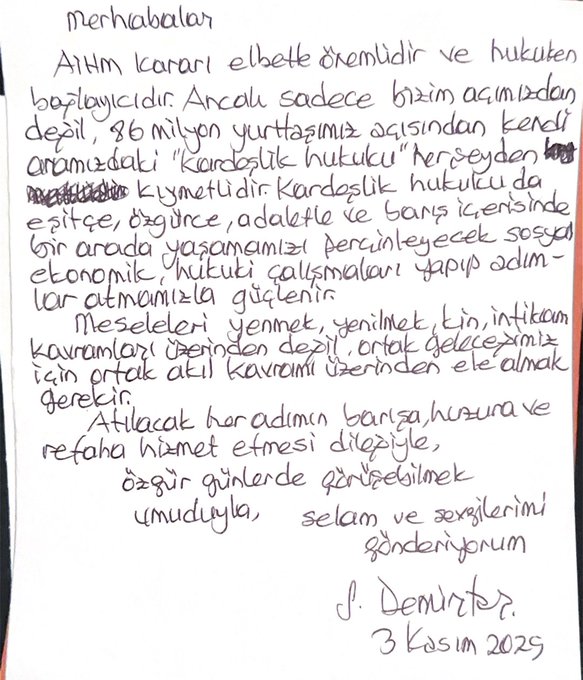 Demirtaş, AİHM Kararıyla İlgili: “Kardeşlik Hukuku Her Şeyden Kıymetlidir”