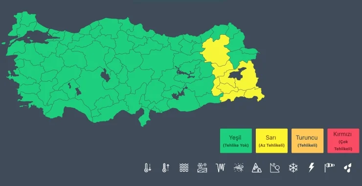 Kuvvetli Yağış ve Kar Bekleniyor: Sekiz ile Sarı Kodlu Uyarı
