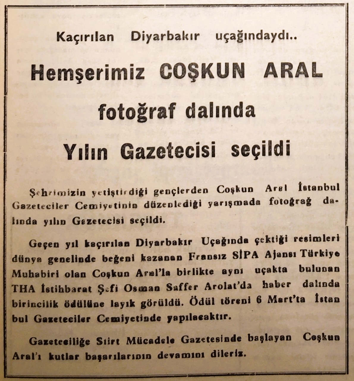 Küçük Siirt’ten Büyük Dünya’ya: Coşkun Aral’dan “İmkansız Coğrafyalar”