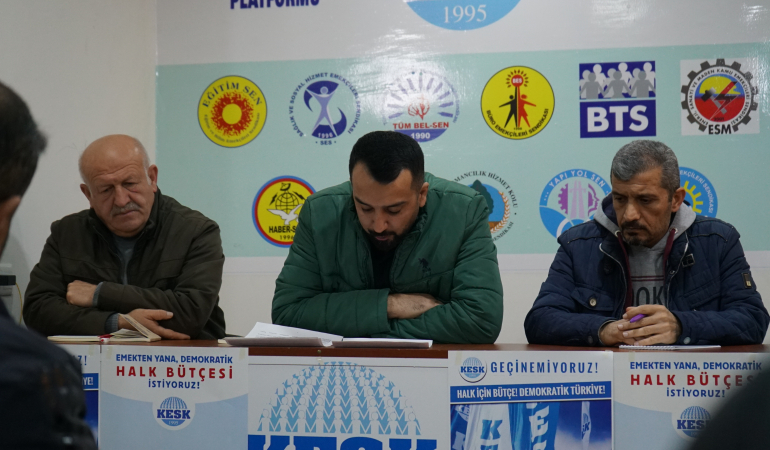 KESK: “Halktan, Emekten, Eşitlikten, Adaletten Yana Bir Bütçe İstiyoruz!”