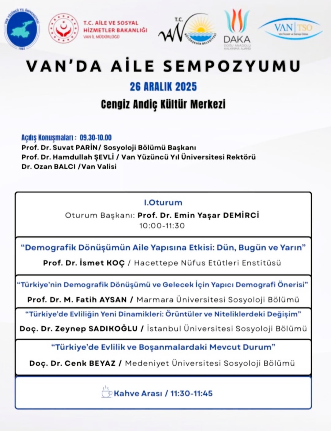 Van’da Aile Sempozyumu