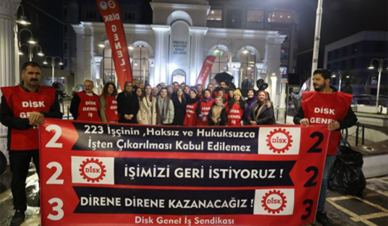 223 İşçinin Eylemi 133’üncü Gününde