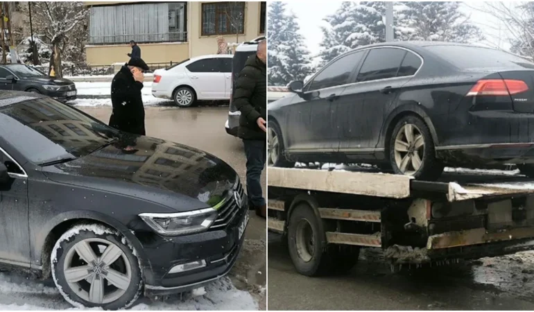Kayyım Dönemi Borcu Nedeniyle Belediye Başkanının Makam Aracına Haciz